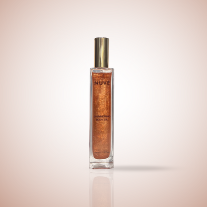 The Nuve Çok Amaçlı Bronz Renkli Işıltılı Yağ - The Nuve